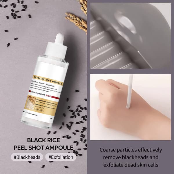 Ris Eksfolierende Essens 80ml for Glat Hudtekstur