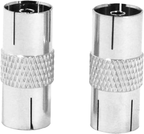 TV Coax Antenne Hun til Hun Adapter - RF Coax Antenne (2-pak)