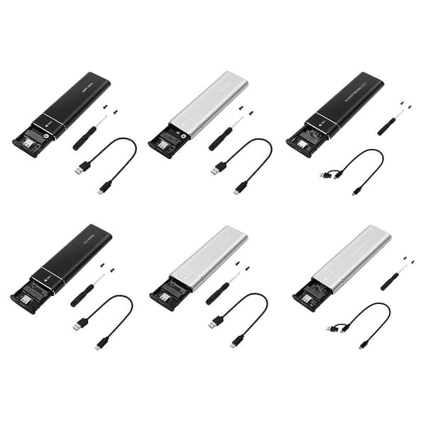 M.2 NVMe SSD-kabinet USB 3.1 Gen 2 til NVMe PCI-E M.2 SSD-harddiskadaptere