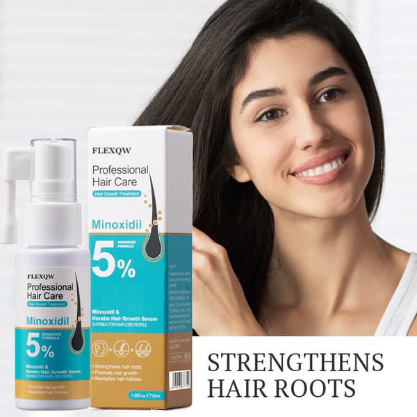 5% Minoxidil Hårvækstbehandling med Keratin Shampoo Essens