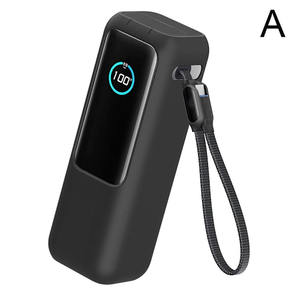 Stöttåligt silikonfodral skyddskåpa för Anker Prime Power Black 1set