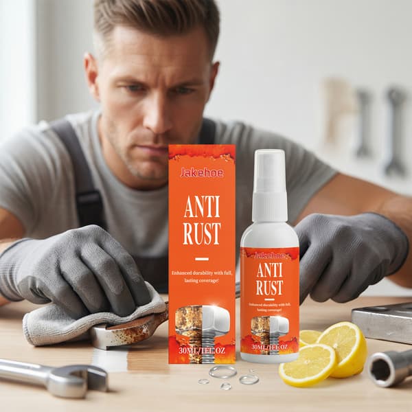 Rustforebyggende spray, husholdningsrengøring, pletfjerning, fjernelse af overfladerust, polering og efterbehandling, multifunktionel rustfjerner