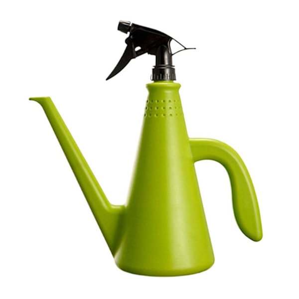 2 i 1 Vattenkanna med Spruta, 1 L Plast Dubbelverkande Sprin Green 1pcs