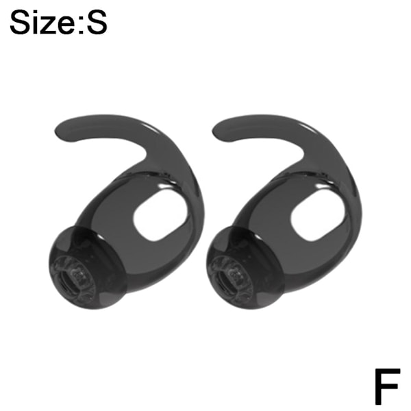 Öronpropps-öronspetsar Anti-Slip Silikonöverdrag Passar För AirPods 4 Rep transparent black S