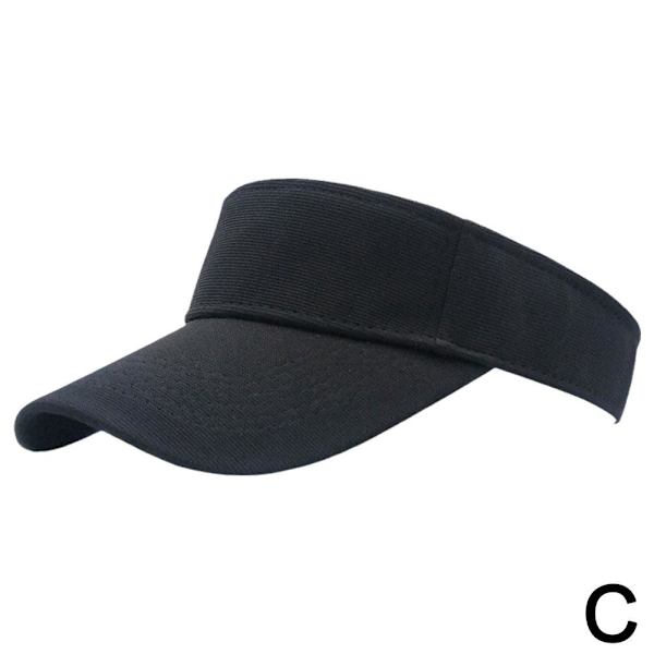 Ny solskärm justerbar sport tennis golf huvudband keps män kvinnor black one-size