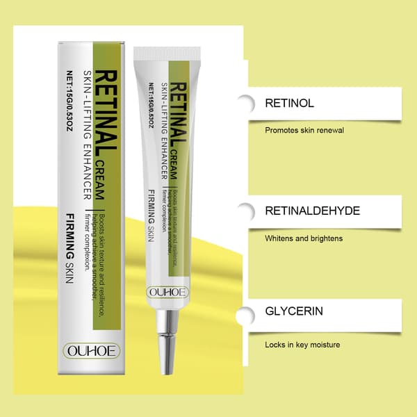 Retinol fuktighetskrem - Hydrerende og nærende for glatt hud