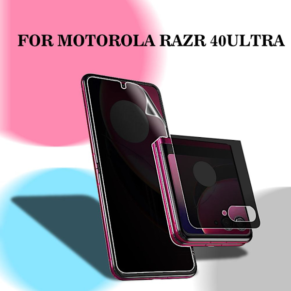 För Motorola Razr 40 Ultra 5G Mjuk TPU Film Sekretess Skyddsskärm outer screen For Razr 40 Ultra