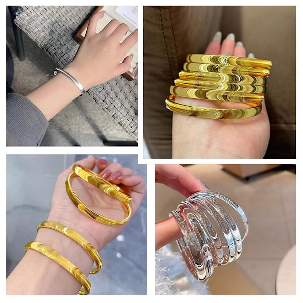 Kattsöga Sand Guld Armband och Snabbt Bleknande Nytt Hett, GoldenA One size