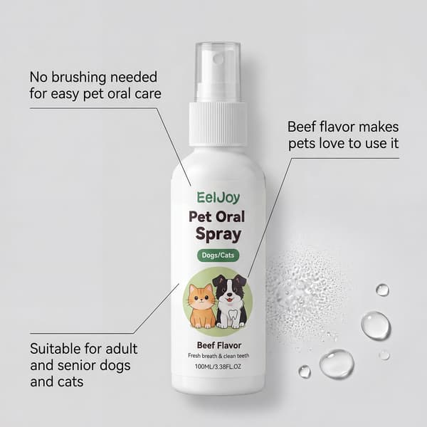 Daglig åndefrisker spray til katte og hunde, 100 ml