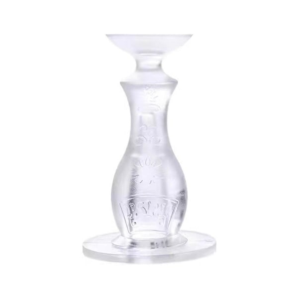 Självhäftande dörrstopp i silikon, dämpande, dörrsugpropp, dörrhållare ❀ transparent 1pcs