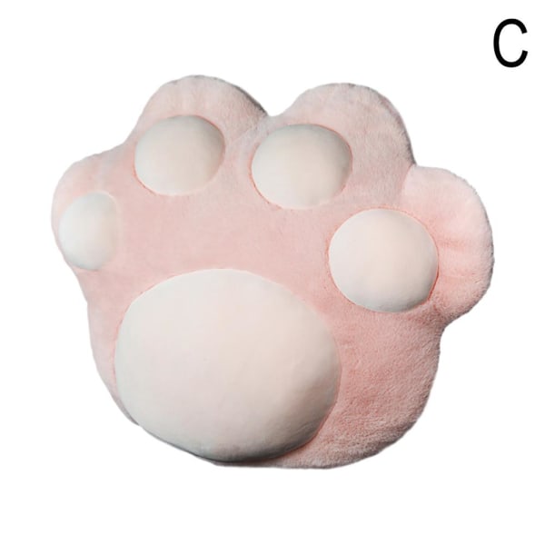 Söt Universal Plysch Nackkudde Komfort Bil Nackstöd Cat Claw pink 1pcs Lumbar support