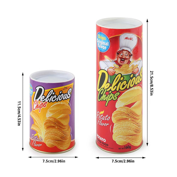 Potatischips Bouncing Snake Kreativ Spoof Potatischips Snake Toy small one-size