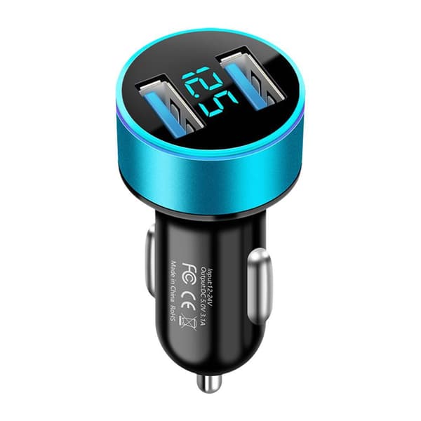 Bil cigarettænderstik splitter stik hurtig 3.1A smart dobbelt USB-adapter Y3L7