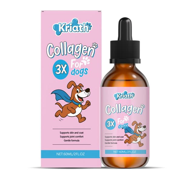 Kollagendråper for hunder - 60 ml formel, forbedrer pels- og hudhelsen