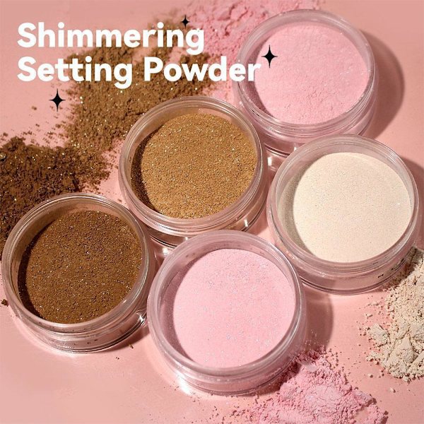 Makeup Setting Powder Løs Setting Translucent Ansigts Pudder' Make Up B0W2 01# 6 grams