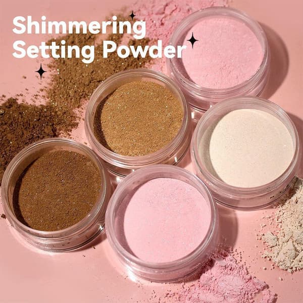 Makeup Setting Powder Løs Setting Translucent Ansigts Pudder' Make Up B0W2 04# 6 grams