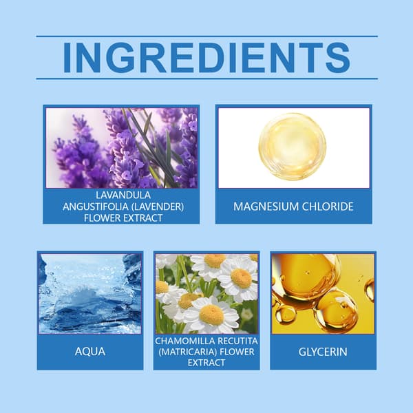 Søvn æterisk oliespray til natpleje, lindrer søvnbesvær og fremmer afslappende søvn.