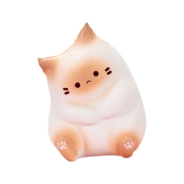 Cartoon Kawaii Katt Långsam Rebound Dekomprimering Leksak Kompression St yellow one-size