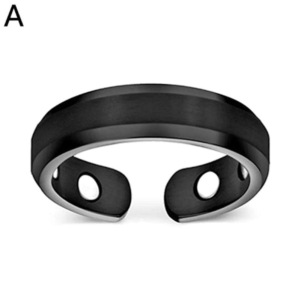 Magnetisk Ring Magnetisk Hälsovård Ring black One-size