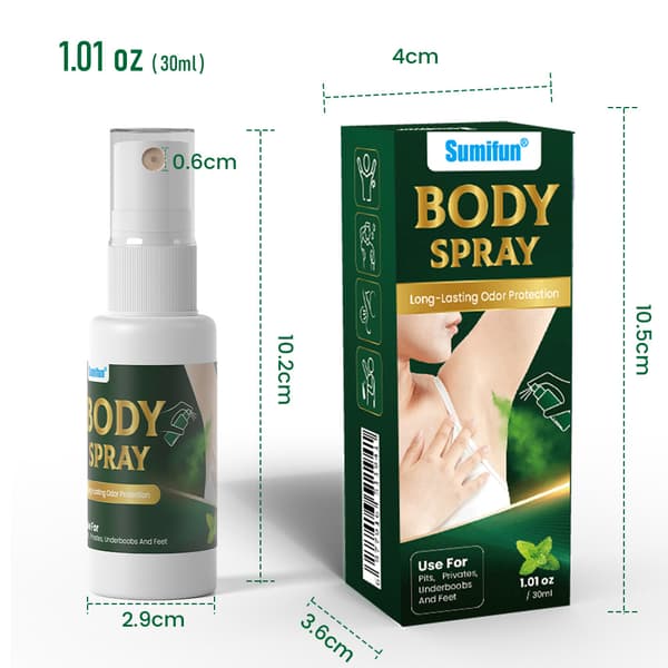 Mynte Spray Kropslugt Creme til Armhuler - Langvarig Friskhed