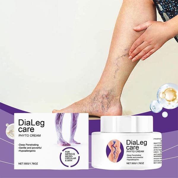 DiaLeg Care Cream, Avancerad Multi-Ceramid Nattkräm, Åderbråckskräm