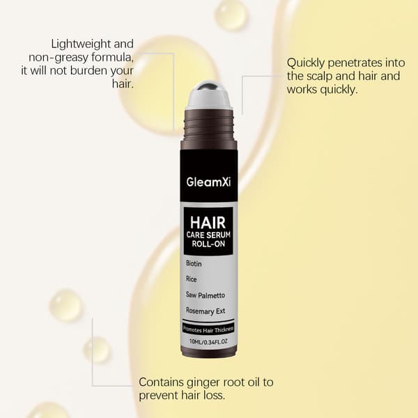 Hårbottenvård Rollerball Essence för glänsande, återfuktat hår - 10ml