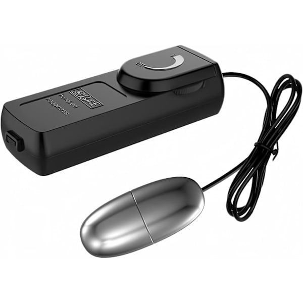 Sølv Klitoris Kugle Power Vibrator - Pink Controller