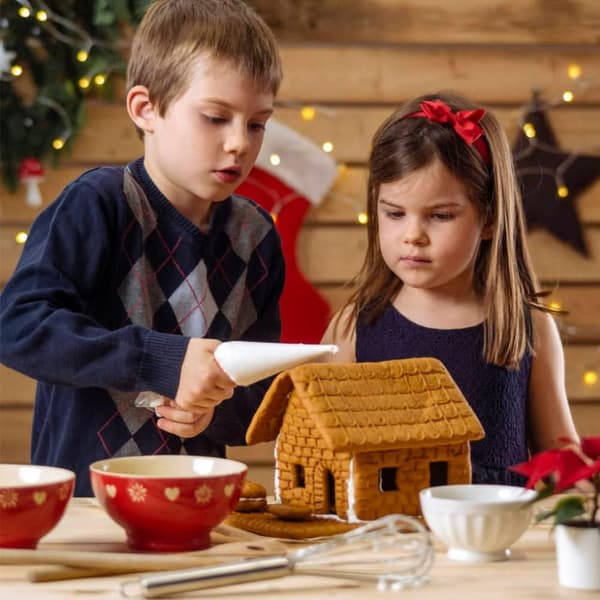 3D pepparkaksformar - pepparkakshusform (10-pack)