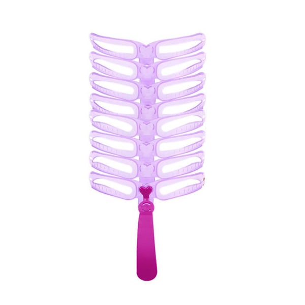 Dubbla Huvuden Ögonbrynspenna Vattentät Långvarig Ögonbrynspenna Med Borste Supermjuk M1V7 purple 8pcs