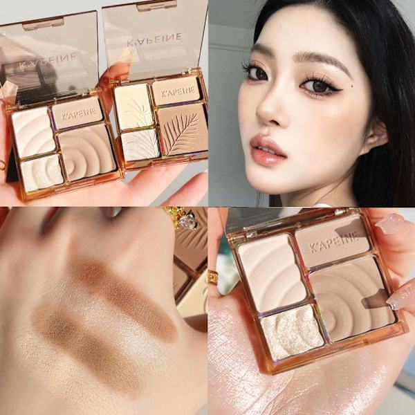 Kontureringspalett Highlight Konturering Allt-i-ett-palett Z0X1 tree shadow color 1.3g