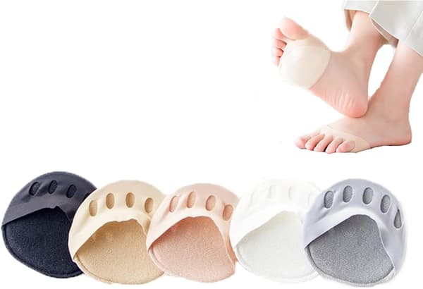 Honeycomb Fabric Forfotputer (5 par) - Usynlige sokker for høy