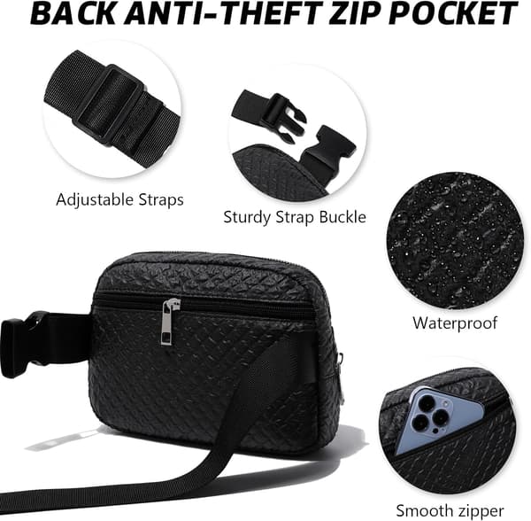 Bæltetaske til kvinder og mænd - Alsidig Crossbody Taljetaske