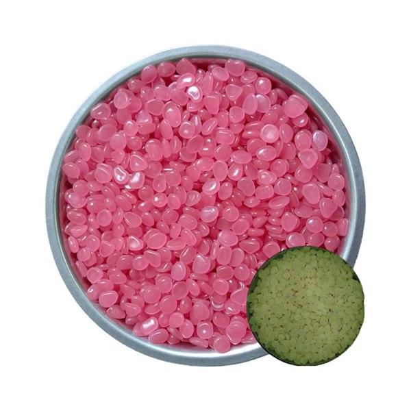 Glow-in-the-Dark Stenar, 50 st små Glow-in-the-Dark Stenar pink I