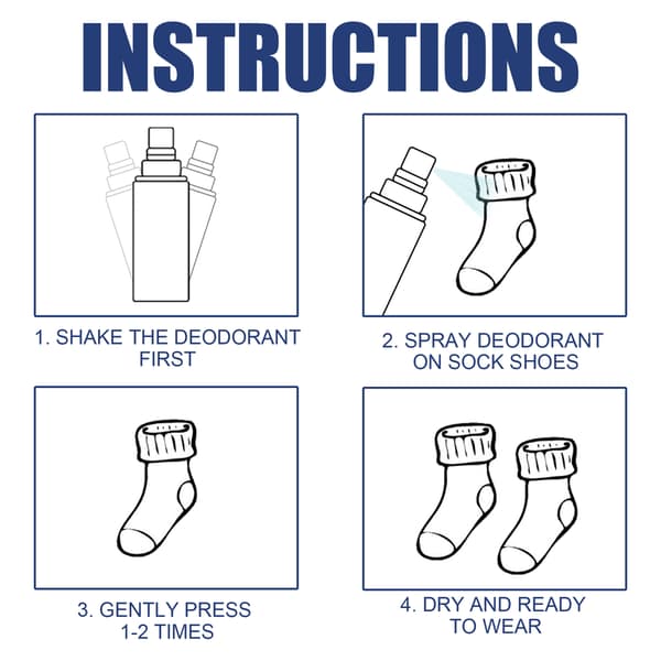 Sko- og sokdeodorant, sko- og sokdeodorant, luftfrisker