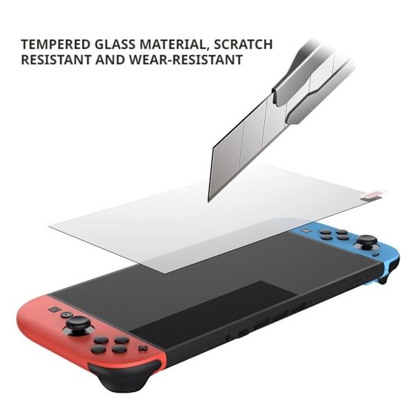 1/2 ST Tempered Glass Skärmskydd för Nintendo för Switch2 Gaming Ny R8 transparentB 2pcs