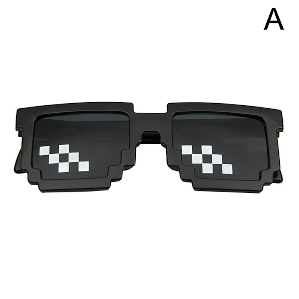 1 st Mosaic 8-bit pixel Deal With It solglasögon Unisex Life Thug big frame one size