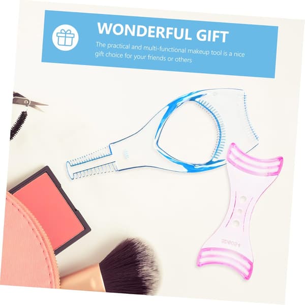 Professionel øjenvippehjælp Genanvendeligt øjenvippeassistentværktøj Makeupstencil til kvinder