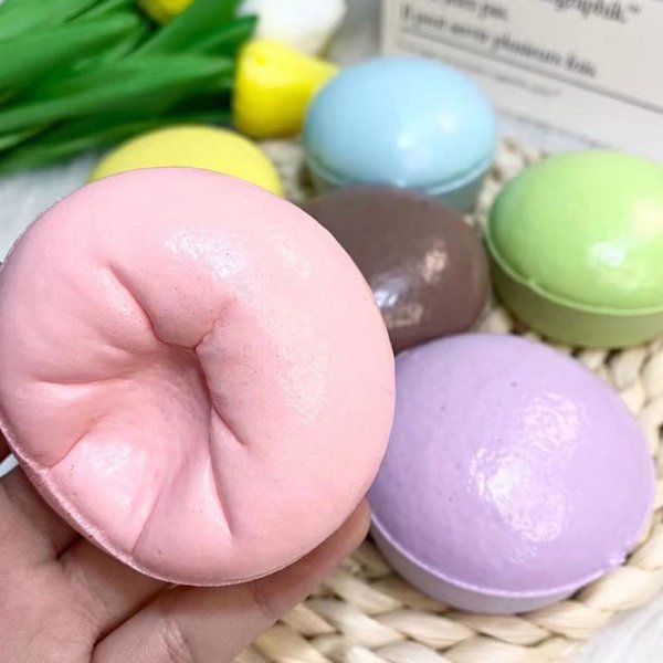 Mjuk Kakpressande Squishy Bröd Leksak Långsam Återhämtning Dekompressionsleksak pink one-size