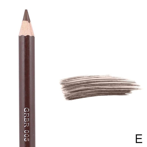 Sexig Leopard Dubbelhuvud Ögonbryn Penna Pensel Makeup Natural Pro brown 8g
