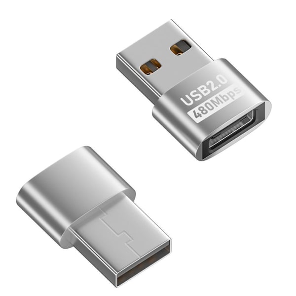 USB-C Type C Hane till USB 3.0 Type A Hona OTG Adapterkabel 2024 Konverterare T4I6  Silvery typec