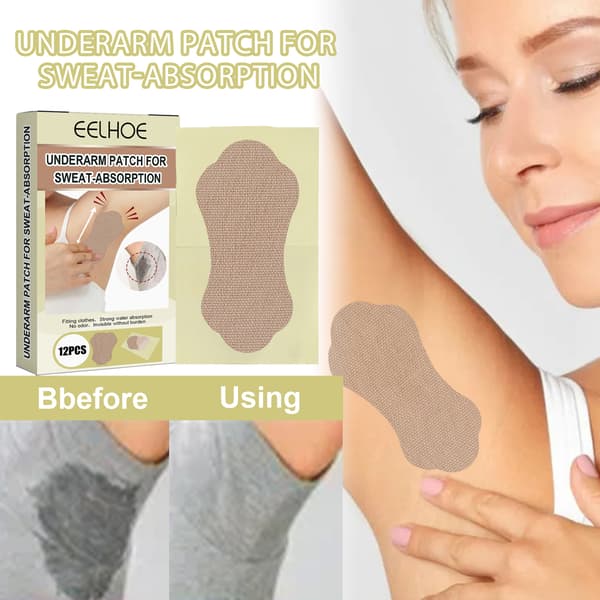 Usynlige, langtidsholdbare, svedafvisende, absorberende armhulepuder til sommerbrug.