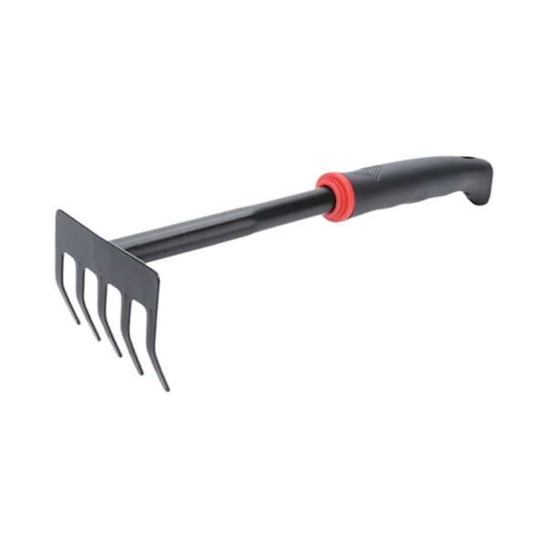 Trädgårdsspade Kratta Trähandtag för Blommor Krukväxter Utomhusplantering Y8D5 Five tooth rake 1pcs