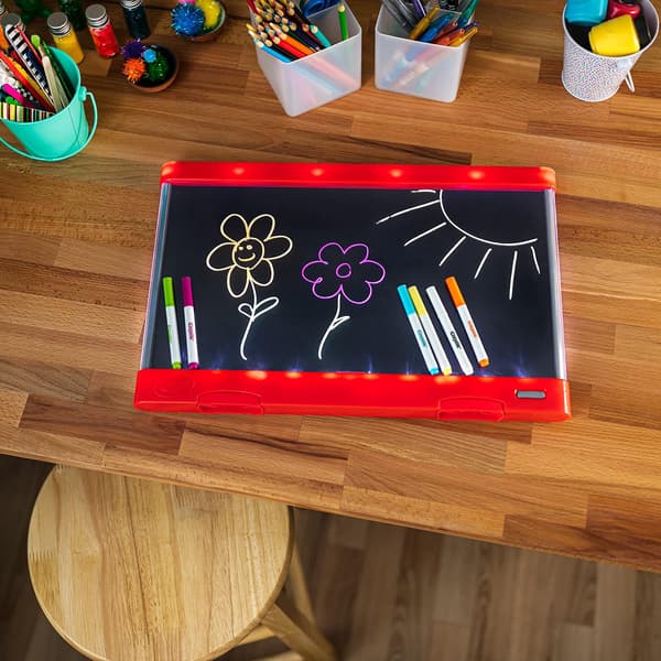Ultimate Light Board (rød), Børns Lysende Tegneplade, Børnelegetøj, Gave til Drenge og Piger, Tegne Lysboks, Alder 6+ [Amazon Exclusive]