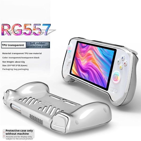För Anbernic Rg557 Skyddsfodral, Mjukt Gummiskal Värmeavledning F7D5 Transparent for Anbernic RG557