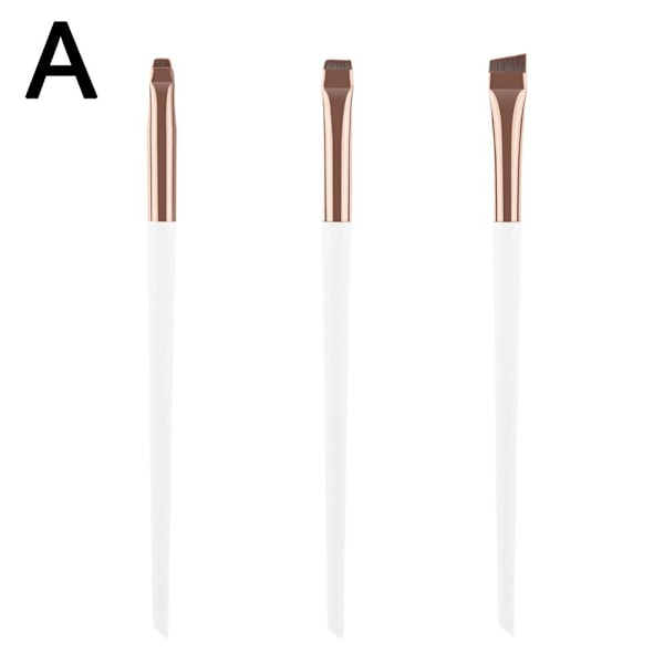 3-pack Snedd Pennborste med Slanka Borst för Eyeliner och Ögonbryn A 3PCS