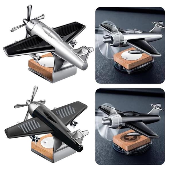 Bil Dashbord Flydekorasjon Solar Luftfrisker Diffuser Aromaterapi black 1 item