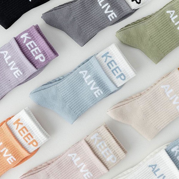 Yogasockar Anti-Slip Snabbtorkande Dämpande Pilates Balettsockar Grip✨y Good J5Z2 Grey 1 pair