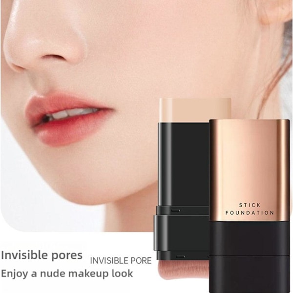 Foundation Stick Eraser Vattentät Långvarig Concealer Stick Natural color with brush head 20g