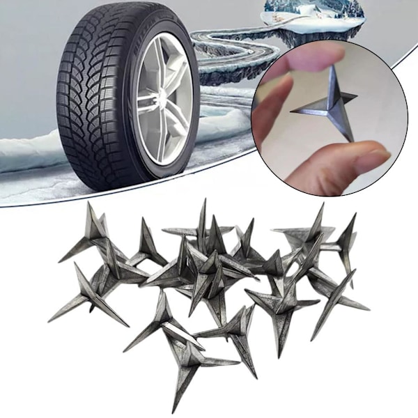 Stöldskydds Däckreparationsspikar Däckpunktering Triangelspik Ca 3.5cm 20pcs One size