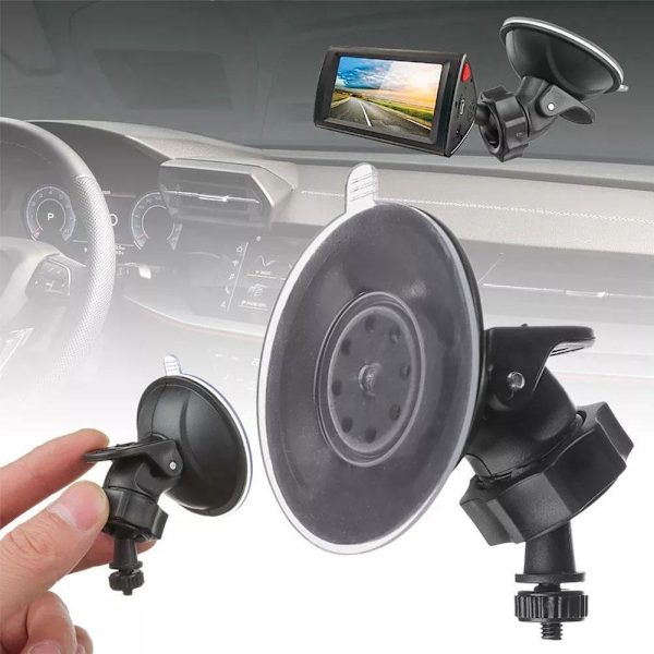 Sugpropp Stativ Kamera För DVR Universal Bilmonterad Dash Cam Hållare Instrumentbräda